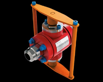 Subsea-kulventil – rocker bar