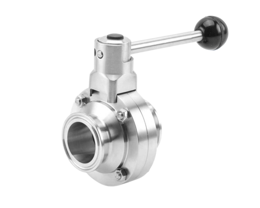 Hygienisk vridspjällventil – Tri-Clamp